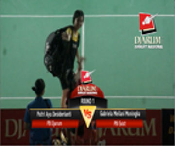 Putri Ayu D. (PB DJARUM) VS Gabriela M. M. (PB Exist) Djarum Sirkuit Nasional Sumut Open 2013 