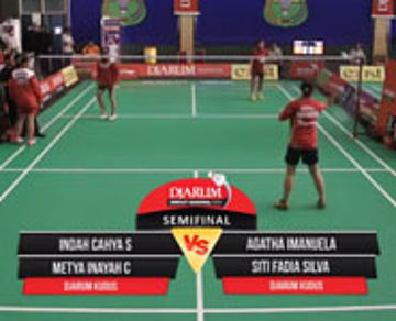Indah C/Metya I (Djarum Kudus) VS Agatha I/Siti F (Djarum Kudus)