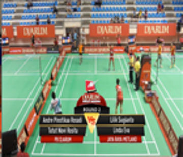 Andre Pinstikaa R. / Tutut Novi R. (PB DJARUM) VS Lilik Sugianto / Linda Eva (JAYA RAYA METLAND)