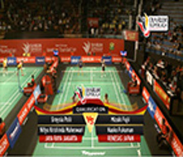 Greysia Polii / Nitya Krishinda M. (JAYA RAYA JAKARTA) / Mizuki Fujii / N. Fukuman (RENESAS JAPAN) 