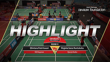Virginia Sarce Runtukahu (Djarum Kudus) VS Qhintara Putri Iswari (SKO Ragunan)