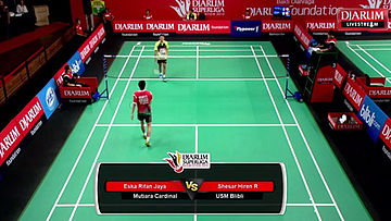 Eska Rifan Jaya (Mutiara Cardinal Bandung) VS Shesar Hiren R (USM Blibli) 