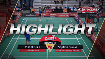 Vishal Nur Cahyo (Semen Gresik) VS Septian Dwi M (Mutiara Cardinal Bandung)