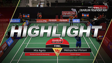 Mia Agnia (Mutiara Cardinal Bandung) VS Melsya Nur Fitriani (Victory Bogor)