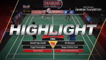 Naufal Ligo Saufik/Yoggi Pamungkas (Djarum Kudus) VS Ari Kusuma/Bagas Febrian Sani (Mutiara Cardinal Bandung)
