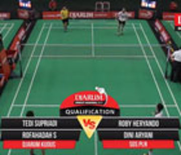 Tedi Supriadi/Rofahadah S (Djarum Kudus) VS Roby H/Dini A (SGS PLN)