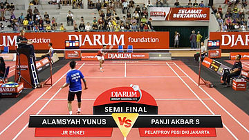 Panji Akbar Sudrajat (Pelatprov PBSI DKI Jakarta) VS Alamsyah Yunus (JR Enkei)