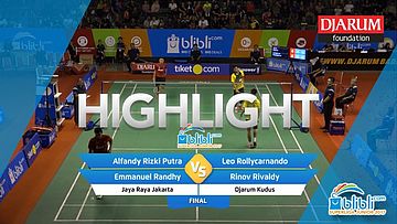 Leo Rollycarnando/Rinov Rivaldy (Djarum Kudus) VS Alfandy Rizki Putra Kasturo/Emmanuel Randhy Febrytho (Jaya Raya Jakarta)