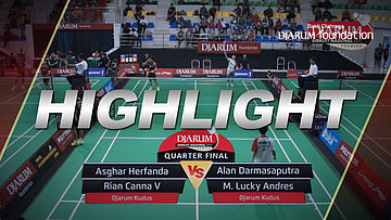 Asghar Herfanda/Rian Canna V (Djarum Kudus) VS Alan D/M Lucky Andres (Djarum Kudus)