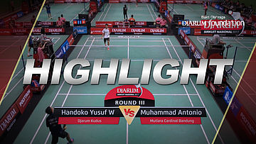 Handoko Yusuf Wijayanto (Djarum Kudus) VS M Antonio Dhyasz (Mutiara Cardinal Bandung)