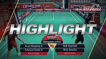 Arya Maulana/Febriani Endar K (Djarum Kudus) VS Tedi Supriadi/Ririn Amelia (Djarum Kudus)