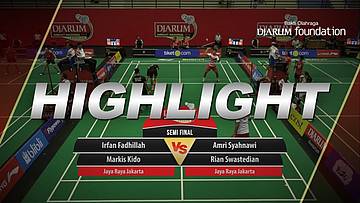 Amri Syahnawi/Rian Swastedian (Jaya Raya Jakarta) VS Irfan Fadhillah/Markis Kido (Jaya Raya Jakarta)