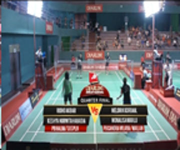 Ridho Akbar/Keshya N.H. (PB HALIM/SGS PLN) VS Meldrick K./Monalisa N. (PB CANDRA WIJAYA)