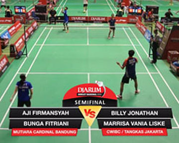 Billy Jonathan / Marrisa Vania L.(CWIBC/TANGKAS) VS Aji Firmansyah / Bunga F. (MUTIARA CARDINAL)