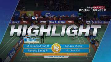 M Rafi Rabbani Putera/Raveno Bagas Prayoga (Fifa Sidoarjo) VS Jian You Cheng/Su Chun Chi (Chinese Taipei)