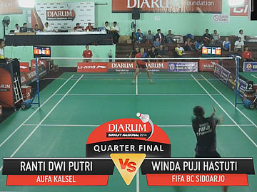 Ranti Dwi Putri (PB AUFA KALSEL) VS Winda Puji Hastuti (FIFA BC SIDOARJO)