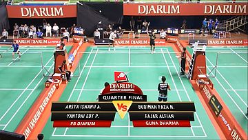 Arsya Isnanu Yantony Edy (PB DJARUM) VS Budiman Faza Fajar Alfian (GUNA DHARMA) 