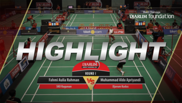 Muhammad Aldo Apriyandi (Djarum Kudus) VS Fahmi Aulia Rahman (SKO Ragunan)