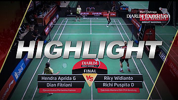 Hendra A/Dian F (Djarum Kudus/Pertamina) VS Riky W/Richi P (Tjakrindo Masters/SGS PLN Bandung)
