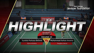 Syabda Perkasa Belawa (Djarum Kudus) VS Muhammad Farhan Ananto (Tangkas Jakarta)
