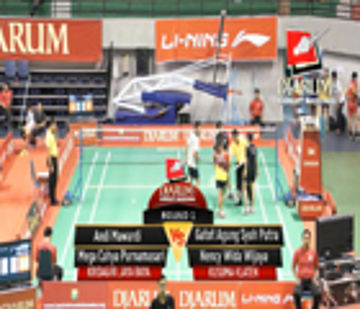 Andi Mawardi / Mega Cahya Purnama Sari (KRIDAGIRI JAYA RAYA) VS Gatot Agung Syah Putra / Nency Wida Wijaya (KUSUMA KLATEN)