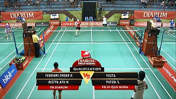 Febriani Endar K./ Ristya Ayu N. (PB DJARUM) VS Fisita/ Puteri S. (PB HI-QUA WIMA)