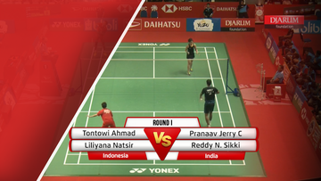 Tontowi Ahmad/Liliyana Natsir (Indonesia) VS Pranaav Jerry C/Reddy N. Sikki (India)