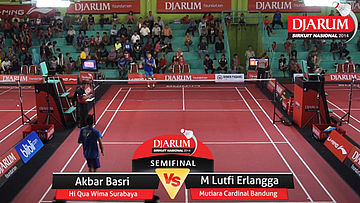 Akbar Basri (PB. HI QUA WIMA SURABAYA) VS M. Lutfi Erlangga (PB. MUTIARA CARDINAL BANDUNG)