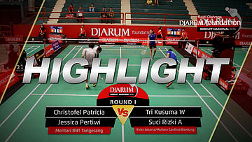 Christofel P/Jessica P (Mentari RBT) VS Tri K/Suci Rizki (Exist Jakarta/Mutiara Cardinal Bandung)