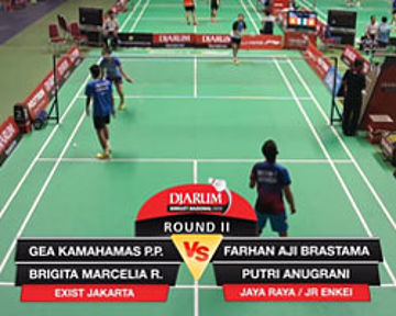 Gea Kamahamas / Brigita Marcelia (EXIST JAKARTA) VS Farhan Aji / Putri Anugrani (JAYA RAYA/JR ENKEI)