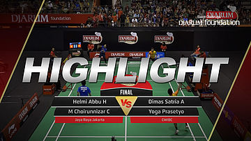 Helmi Abbu Hanifa/M Choirunnizar C (Jaya Raya Jakarta) VS Dimas Satria Aji/Yoga Prasetyo (CWIBC)