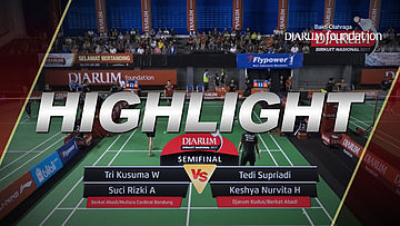 Trikusuma W/Suci Rizki A (Berkat Abadi/Mutiara Cardinal Bandung) VS Tedy S/Keshya Nurvita (Djarum Kudus/Berkat Abadi)