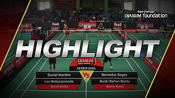 Daniel Marthin/Leo Rollycarnando (Djarum Kudus) VS Bernadus Bagas Kusuma Wardana/Dwiki Rafian Restu (Djarum Kudus)