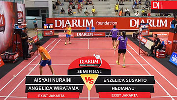 Aisyah Nuraini/Angelica Wiratama (Exist Jakarta) VS Enzelica Susanto/Hediana Julimarbella (Exist Jakarta)