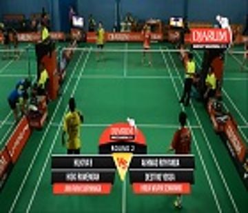 Hilkiya B/Hiski R (JAYA RAYA SURYANAGA) VS Akhmad Royyanda/Destrio Yosua (HIQUA WIJAYA SEMARANG)