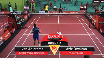 Ivan Adiatama (PB. CANDRA WIJAYA TANGERANG) VS Aziz Owairan (PB. VICTORY BOGOR)