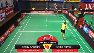 Febby Angguni (Tjakrindo Master) VS Erlina Kurniati (Jaya Raya Jakarta)