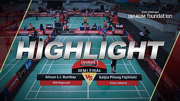 Gatjra Piliang Fiqihilahi (Exist Jakarta) VS Ikhsan L.I. Rumbay (SKO Ragunan)
