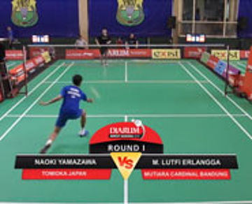 Naoki Yamazawa (Tomioka Japan) VS M. Lutfi Erlangga (Mutiara Cardinal Bandung)