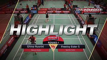Ghina Nusrini (Djarum Kudus) VS Freeisy Ester Sompie (Sporlex Sulut)