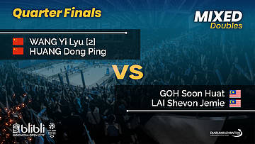 QF | XD | GOH S H / LAI S J (MAS) vs WANG Y L / HUANG D P [2] (CHN) | Blibli Indonesia Open 2019