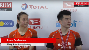 Press Conference - Zheng Siwei/Huang Yaqiong (China)
