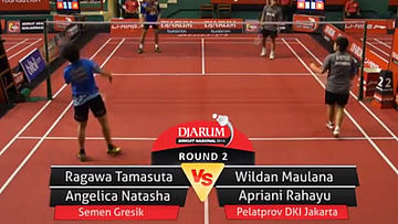 Ragawa Tamasuta Ayodya/Angelica Natasha (SEMEN GRESIK) VS Wildan Maulana/Apriani Rahayu (PELATPROV DKI JAKARTA)