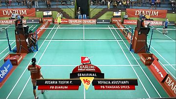 Rosaria Yusfin P. (PB DJARUM) VS Novalia Agustianti (PB TANGKAS SPECS)