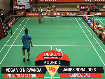 Vega Vio Nirwanda (PB. MUTIARA CARDINAL) VS James Ronaldo S (PLATPROV. BALI)