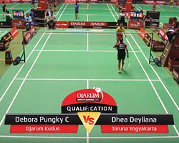 Debora Pungky C (Djarum Kudus) VS Dhea Deyliana (Taruna Yogyakarta) 