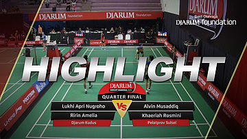 Lukhi Apri Nugroho/Ririn Amelia (Djarum Kudus) VS Alvin Musaddiq/Khaeriah Rosmini (Pelatprov Sulsel)