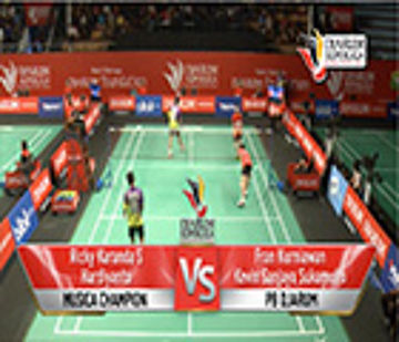 Ricky K.S. / Hardiyanto (MUsica Champion) VS F. Kurniawan / K.S.Sukamuljo (PB DJARUM)