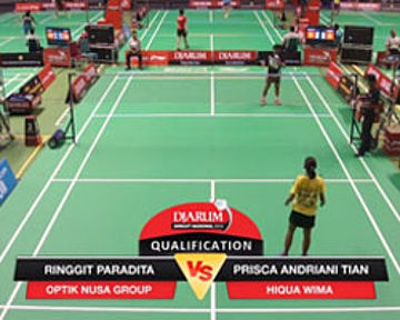 Ringgit Paradita (OPTIK NUSA GROUP) VS Prisca Andriani Tian (HIQUA WIMA)