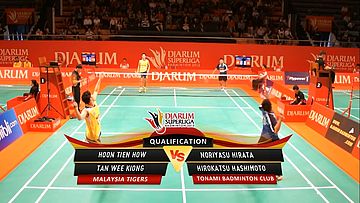 Hoon Tien H./ Tan Wee K. (MALAYSIA TIGERS) VS Noriyasu H/ Hirokatsu H.(TONAMI) DJARUM SUPERLIGA 2013 